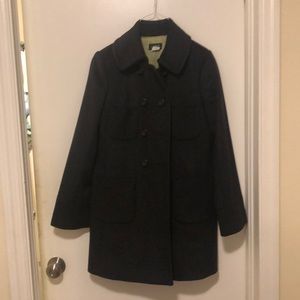 Long Double Breasted Top Coat 100% wool